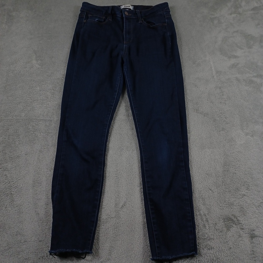 Paige‎ Jeans Womens 28 Blue Ankle Cropped Hoxton Stretch Pockets Denim